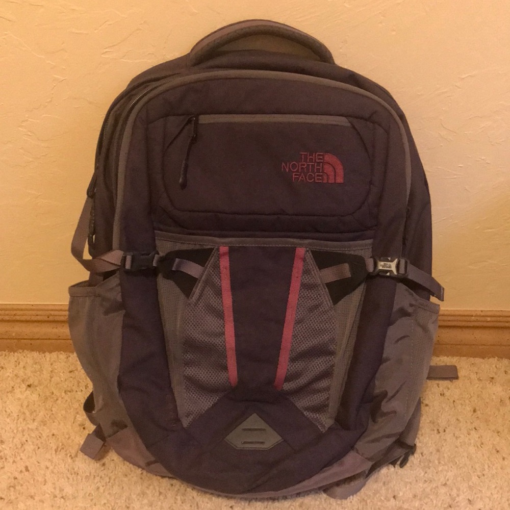 Dark Purple North Face backpack